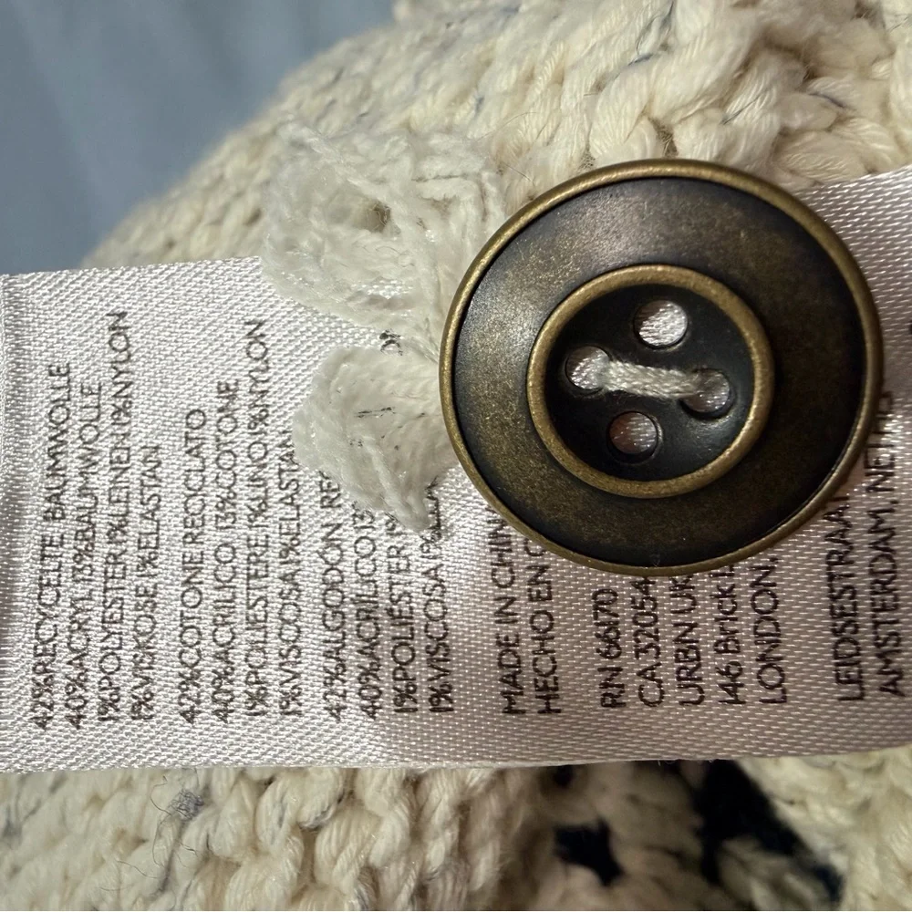 Pilcro Anthropologie Chunky Southwestern Cardigan Sweater-Size Small - Picture 8 of 8